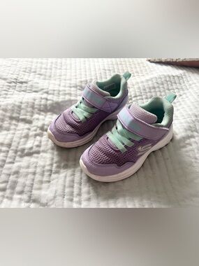 Skechers Kids Lavender and Mint Athletic Sneakers